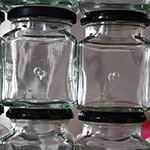 Social Isolation 2020 Dandelion seeds in jars detail